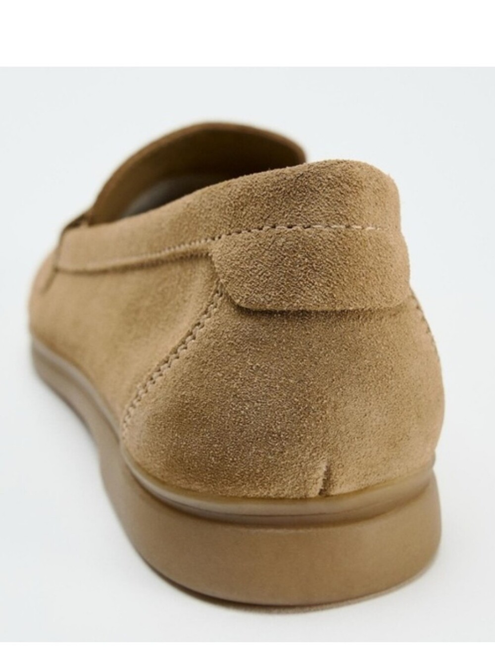 Zara Suede Penny Loafers NWT - Picture 6 of 10